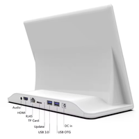 RK3566 RK3568 Tablette de bureau en forme de L Signage Android Wifi tablette tactile 10.1 pouces avec support pour l'éducation Restaurant Pos Menu