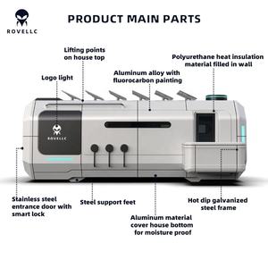 Maisons capsules spatiales en acier modernes personnalisées pour les régions froides, hôtels, résidences, villas avec des tailles réglables - Product Image 3