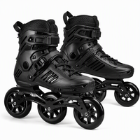 Patins à roulettes en ligne pour adultes, roues en PU, coque en PP, cadre en alliage d'aluminium, roulements 90A 608Z, étanches, pour slalom et fitness en extérieur