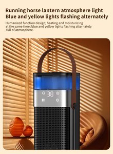 New xách tay hộ gia đình PTC nóng với ngọn lửa hiệu ứng tiết kiệm năng lượng fan hâm mộ phòng ngủ văn phòng nhà FCC ul ETL/CE - Product Image 2