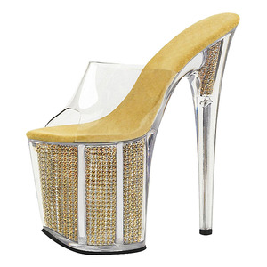 <span class=keywords><strong>Sandalias</strong></span> de Moda para <span class=keywords><strong>Mujer</strong></span>, Talla Grande, Nuevas, con Tacón de Aguja para Pole Dance, 20 cm, Antideslizantes, Aumentan la Altura, para Caminar y Desfiles - Product Image 3
