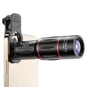 iSUNGlow Mobile Phone Telescope Vlog Video Photography Macro 18X Telephoto Zoom Lens Kit For iPhone Huawei Xiaomi Smartphone