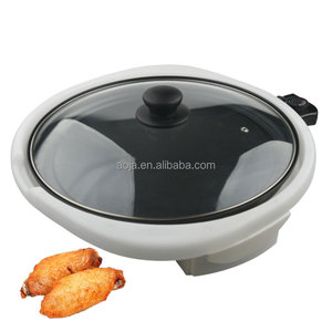AOJA 5-tranche crêpe <span class=keywords><strong>makler</strong></span> gril électrique barbecue intérieur filet antiadhésif support noir détachable bac d'égouttement en acier inoxydable pour la maison - Product Image 6