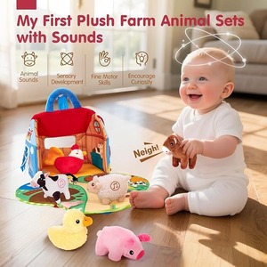 Giocattoli per Bambini <span class=keywords><strong>Fattoria</strong></span> Sorpresa Morbida con <span class=keywords><strong>Animali</strong></span> Imbottiti e Suoni Reali - Giocattoli Montessori Morbidi per Bambini - Product Image 2