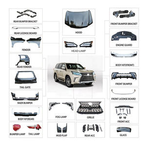 Piezas de repuesto para coche todoterreno, parachoques delantero ABS con parrilla, Kits de carrocería para LX570 2012, actualización a <span class=keywords><strong>Lexus</strong></span> <span class=keywords><strong>570</strong></span> <span class=keywords><strong>2016</strong></span>, gran oferta - Product Image 1