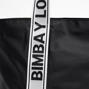 Bolso de Hombro y Mano MINYUAN Estilo BIMBA Lola de Gran Capacidad con Estampado de Letras de Tela Oxford y Cierre de Broche, Empaque en Bolsa OPP - Product Image 5