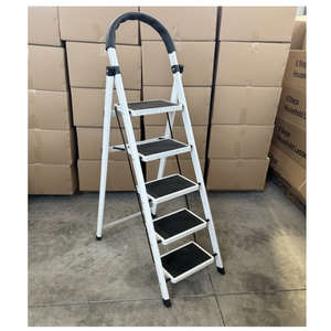 Pas encore d'avis échelle en fer domestique 4 marches escabeau retraactable tabouret de cuisine <span class=keywords><strong>lidl</strong></span> - Product Image 3