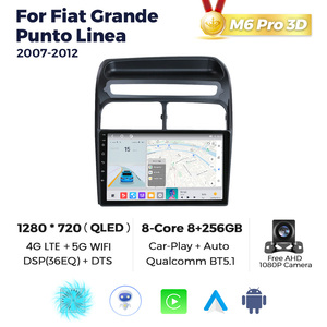 MEKEDE-Reproductor multimedia para coche, Radio con 8 núcleos, navegación GPS, 12 + 256G, Android, para <span class=keywords><strong>Fiat</strong></span> Grande Punto Linea 2007-2012 - Product Image 5