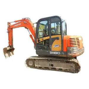 DOOSAN DH80 mesin ekskavator bekas, mesin konstruksi hidrolik bekas DH55 DH60 DX80