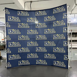 Рекламная Акция 10-футовый фон настенный стеллаж на заказ из ткани алюминиевый всплывающий баннер стенд 20-футовый всплывающий фон баннер - Product Image 6