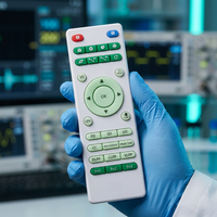 Controles Remotos de Aleación de Aluminio con IR y RF para Tecnología de Control por Voz, Modelo WRT8831 para Uso con TV