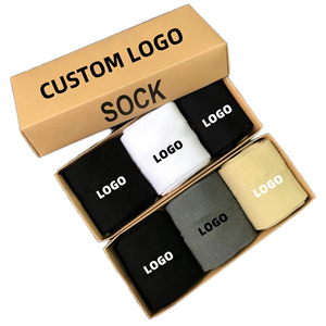 New 5-Pair Gift <b>Box</b> Customized Sports <b>Socks</b> – Brand Embroidered Logo Comfortable Breathable for Cycling Running & Leisure - Product Image 1