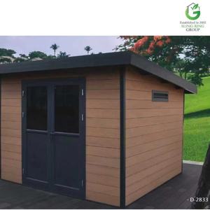 <span class=keywords><strong>Maison</strong></span> extérieure préfabriquée série D 2m * 2m <span class=keywords><strong>maison</strong></span> de stockage contreplaqué ignifuge étanche ISO prouver un design moderne facile à installer - Product Image 1