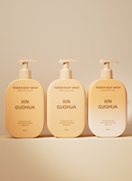Emballage cosmétique personnalisé en plastique de forme et de couleur personnalisées, pour shampooing, gel douche, après-shampoing, design rond, carré, épaule