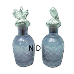 Handmade Designer <b>Cork</b> Lid Decorative Glass <b>Bottle</b> Liquid Perfume Storage Glass <b>Bottle</b> For Best Quality Large Glass <b>Bottles</b> - Product Image 3