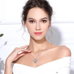 925 de plata esterlina brillante amor símbolo corazón <span class=keywords><strong>te</strong></span> amo COLLAR COLGANTE - Product Image 4