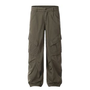 Pantalones de Trabajo Americanos con Diseño Arrugado 2025, Pantalones de Trabajo de Pierna Ancha y Recta, Estilo Retro y Moderno, Marca Paratroopers - Product Image 1