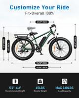 Vélo Électrique EB26 2025 pour Femme, VTT 26/27.5/29 Pouces à Batterie Lithium 1000W 48V, Vente Directe Usine à Bas Prix