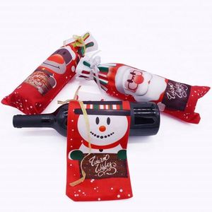 Decorazioni per Tavola da Pranzo per le Feste di <span class=keywords><strong>Capodanno</strong></span>, Set di Bottiglie di Vino Stampate con Cartoni Animati e Pavone Artificiale, Vendita all'Ingrosso - Product Image 5