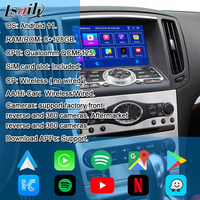 Caja de interfaz de vídeo Android Lsailt para Nissan Skyline 370GT 2010-2014 V36 G37 JDM modelo equipado con CarPlay inalámbrico