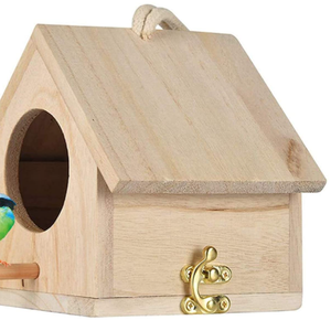 Hete Verkoop Outdoor Volière Vogelkooi Massief Hout Aangepaste Vogelkweekkooien En Dozen Voor Aan De Muur Gemonteerde Borden - Product Image 1