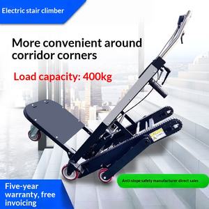 עגלת הרמה חשמלית מתקפלת עם גלגלים, פלטפורמה לטיפוס מדרגות, עגלת משא - Product Image 2