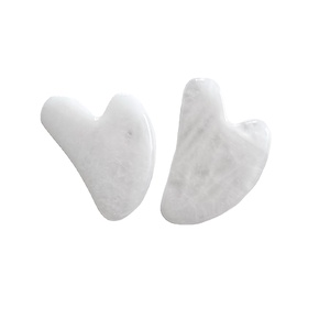 High Quality Natural Crystal Rose Quartz <b>Jade</b> Heart Shaped Face Massager Gua Sha Facial Tool Natural Stone Guasha - Product Image 6