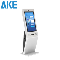 AKE Nachtsicht-Doppelkamera Gesichtserkennungs-Zutrittskontroll-Kiosk Besucherregistrierungssystem für Smart Buildings