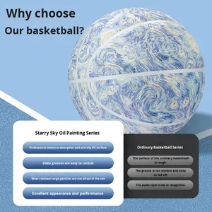 Ballon de <span class=keywords><strong>basket</strong></span>-ball n°7/n°6, haute élasticité, résistant à l'usure, pour adultes, intérieur/extérieur, entraînement professionnel, en PU, absorbant l'humidité - Product Image 3