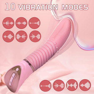 Đồ chơi tình dục người lớn bán buôn <span class=keywords><strong>100</strong></span>% không thấm nước, sạc USB, máy rung 3 tốc độ, que rung liếm lưỡi, máy massage âm vật - Product Image 2