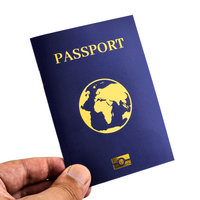 Passeport en papier personnalisé avec logo, accessoires de jeu, livre de passeport pour enfants, jouet pour le plaisir des enfants