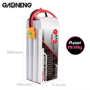 신상품 가오넨 GNB 16000mAh 6S 25C 22.2v lipo 배터리 XT90 플러그 배터리 - Product Image 3