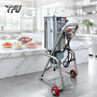Robot culinaire électrique industriel et commercial robuste TFU 32L pour légumes et fruits, avec moteur en cuivre