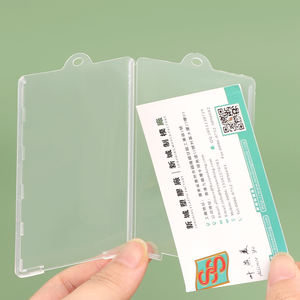 YUZMEI portefeuille en plastique porte-cartes de visite ID crédit porte-cartes de visite affichage en plastique nom d'entreprise carte boîte de rangement - Product Image 3
