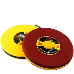 Mètre ruban rond Yuangi 50M, enroulement automatique, lame en fibre de verre, outil de mesure métrique pour la construction et l'ingénierie - Product Image 1