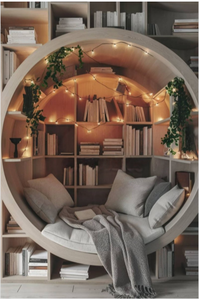 Rincón de Lectura Moderno y Ecológico de Lujo, Librería Única para el Hogar, Sala de Estar, Dormitorio, Biblioteca, Jardín de Infancia, Preescolar, <span class=keywords><strong>Universidad</strong></span> - Product Image 3