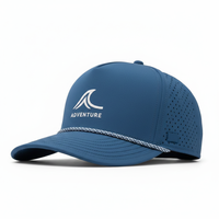 Nuovo Cappello da Golf Personalizzato 2026, Strutturato a 5 Pannelli, Snapback in Poliestere, con Cordino e Logo Ricamato 3D
