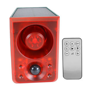 Vente flash : Alarme solaire extérieure anti-cerfs, anti-lynx, anti-<span class=keywords><strong>chien</strong></span>, lumière rouge, télécommande - Product Image 4