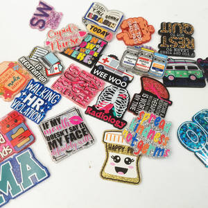 Porte-badge en acrylique personnalisé avec paillettes, <span class=keywords><strong>lettres</strong></span> médicales, pour étudiants, infirmières, personnel de soins, sans porte-badge - Product Image 2