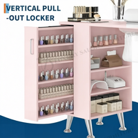 Nouvelle table de manucure rose et blanche, simple, économique, pour salon de beauté, avec plusieurs tiroirs, mobilier de salon
