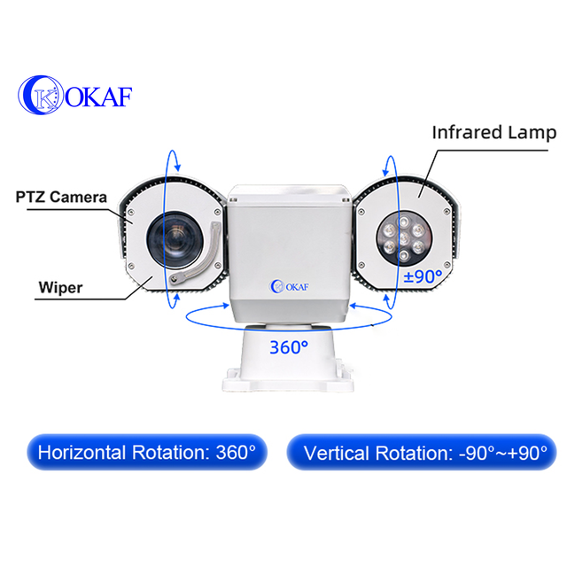 2MP 4MP 25x 33x Optical Zoom Mobile Surveillance PTZ Camera Self Locking Motor Car/Robot/Vehicle Mounted PTZ Camera