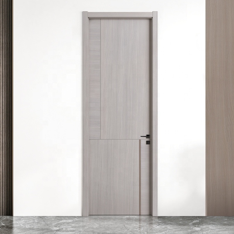 2025 Modern Design High Density Composite Wood Front Door Solid Melamine Board Bedroom Interior With Decorative Features