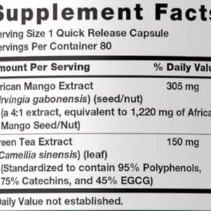 Complément alimentaire OEM/ODM à base d'extrait de mangue africaine et de thé vert, sans OGM, sans gluten, pour adultes (femmes enceintes exclues) - Meilleures ventes - Product Image 2