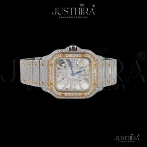 High Quality Moissanite Diamond Quartz <b>Watch</b> <b>Men</b> Luminous Hands <b>Waterproof</b> Classic Design Available At Best Market Price - Product Image 6