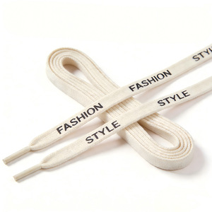 <span class=keywords><strong>Lacci</strong></span> per Scarpe in Tela Stampata con Logo Personalizzato, Vendita Diretta dalla Fabbrica, <span class=keywords><strong>Lacci</strong></span> Piatti Neri per Scarpe Sportive - Product Image 4
