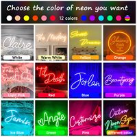 Enseigne néon LED rétroéclairée personnalisée, logo de magasin, panneau acrylique mural, étanche IP67, signalétique décorative commerciale pour entreprises