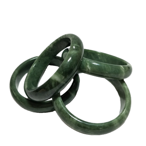 Wholesale Natural Emerald and Jadeite Jade Gemstone Bracelet for Men and Women Love Theme - Product Image 4