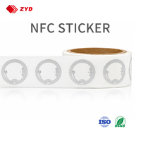 Fabrik 40mm NFC-Aufkleber 13,56MHz NTAG213 RFID-Tag QR-Code-Druck Individuell Stark Klebend für Produktverpackung und Rückverfolgbarkeit