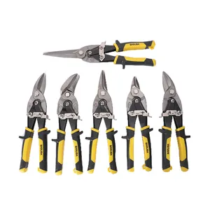 10 inç makas paslanmaz çelik teneke levha Metal Snip havacılık makas kesim kesme üç tip seçmek ve çoklu renkler