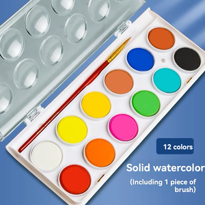 Palette de peinture <span class=keywords><strong>aquarelle</strong></span> légère et portable Maries 12 couleurs pour étudiants, idéale pour le dessin sur papier, l'anime et les peintures résistantes à la lumière - Product Image 5